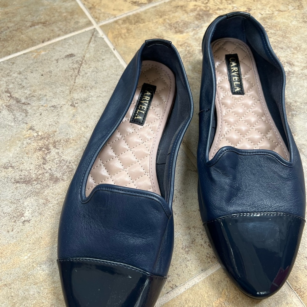 Women's Navy Loafers